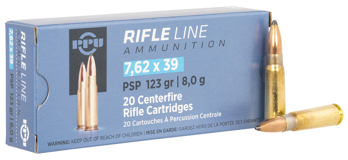 Prvi Partizan Metric Rifle 7.62x39mm 123 gr JSP ammo