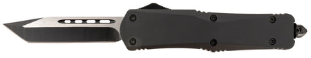 Steel River Knives T624BT Spartan OTF 3.75" Tanto Black/Silver 440C SS Blade 5.5" Black Aluminum Handle
