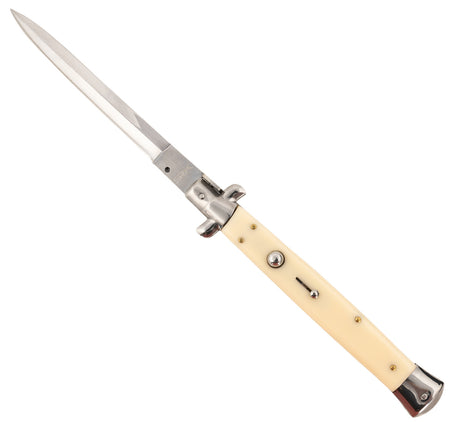 Steel River Knives CISID Spartan 6" Italian Dagger Polished Blade 7" Ivory Synthetic Handle Side-Opening
