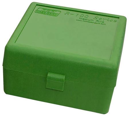 MTM Case-Gard RS10010 Flip-Top Ammo Box 223Rem/204Ruger Green 100rd