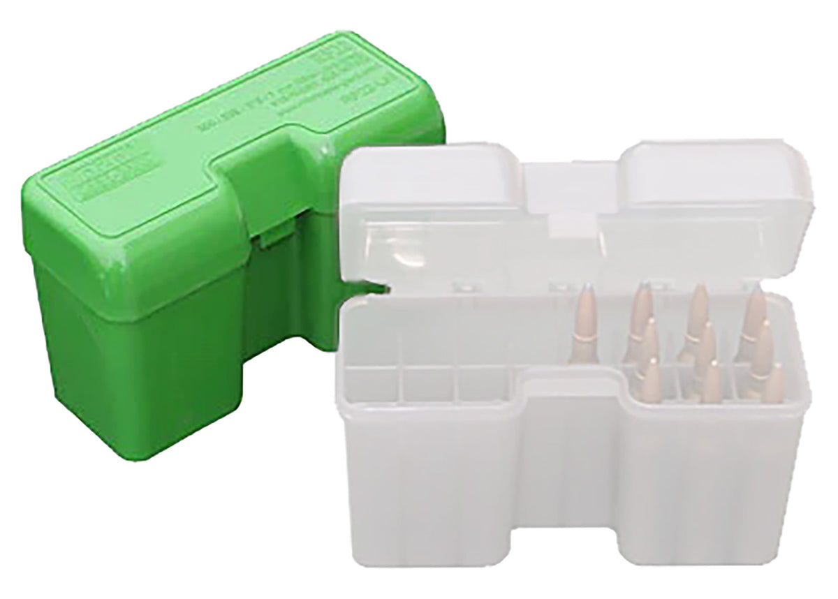 MTM Case-Gard RF22SM10 Flip-Top Ammo Box 338 Cal Green Polypropylene 22rd