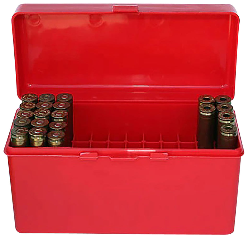 MTM Case-Gard RM6030 Flip-Top Ammo Box 243/308 Win/220 Swift Red Polypropylene 50rd