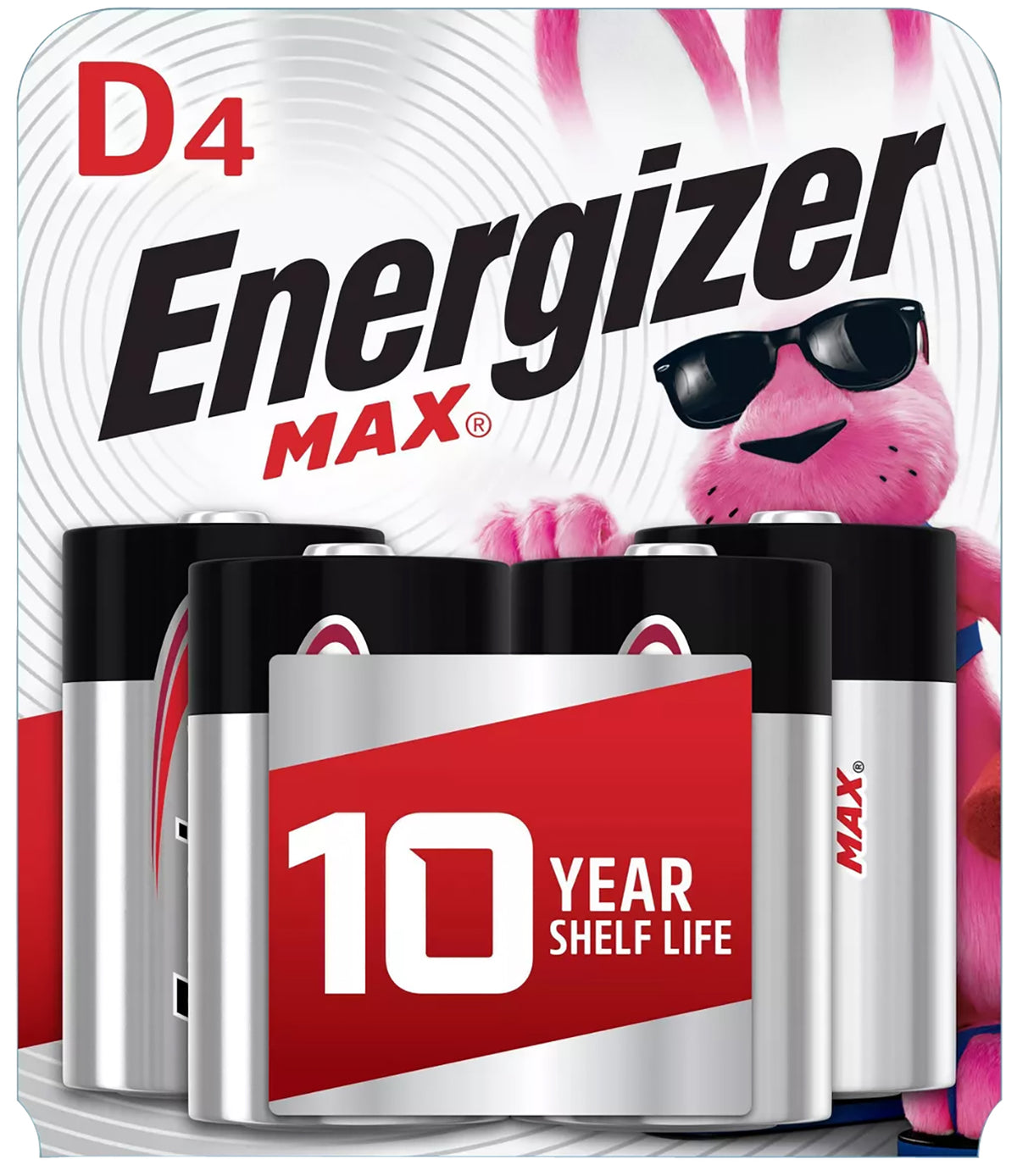 Energizer E95BP4 MAX D Alkaline Batteries 1.5V Black & Silver Qty (12) 4 Pack