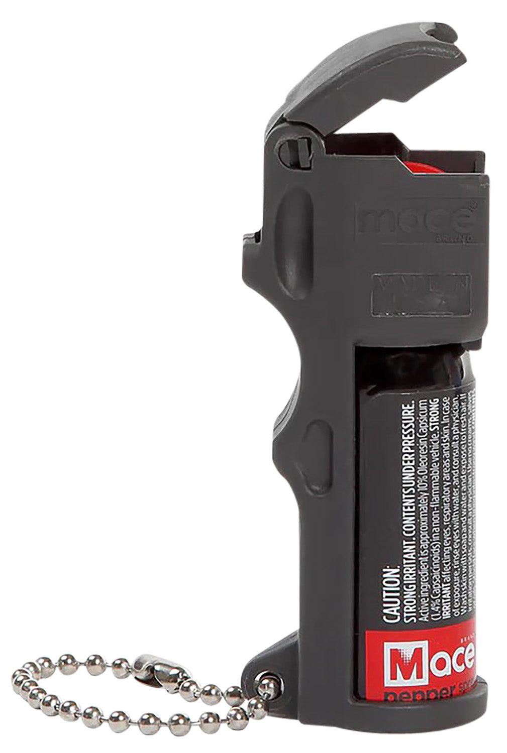 Mace 80745 Pocket Pepper Spray OC with 10 ft Range and Built-In Keychain Black