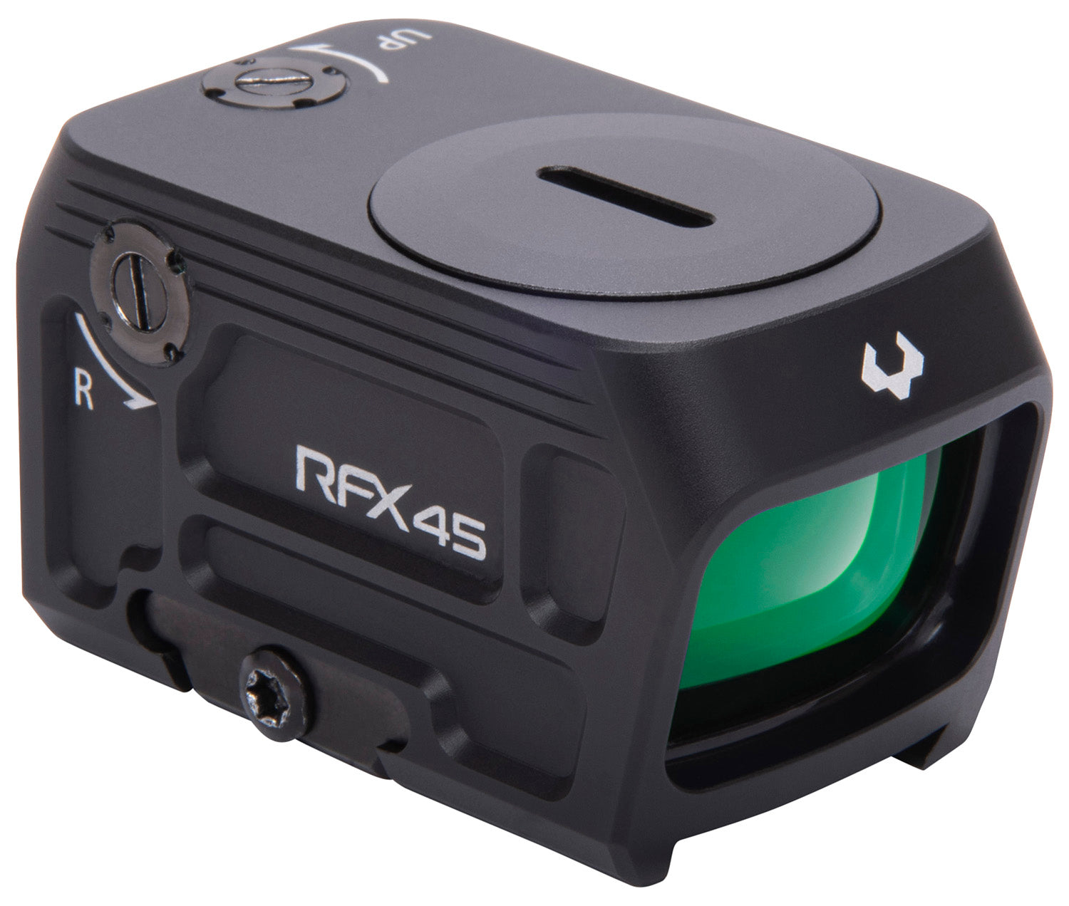 Viridian RFX45 Black Anodized 1x 24x15.5mm 5 MOA Green Dot Closed Emitter Sight ACRO/RMR