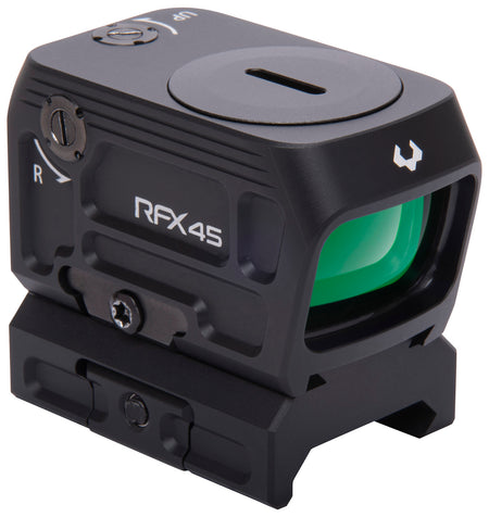 Viridian RFX45 Black Anodized 1x 24x15.5mm 5 MOA Green Dot Closed Emitter Sight ACRO/Picatinny Low