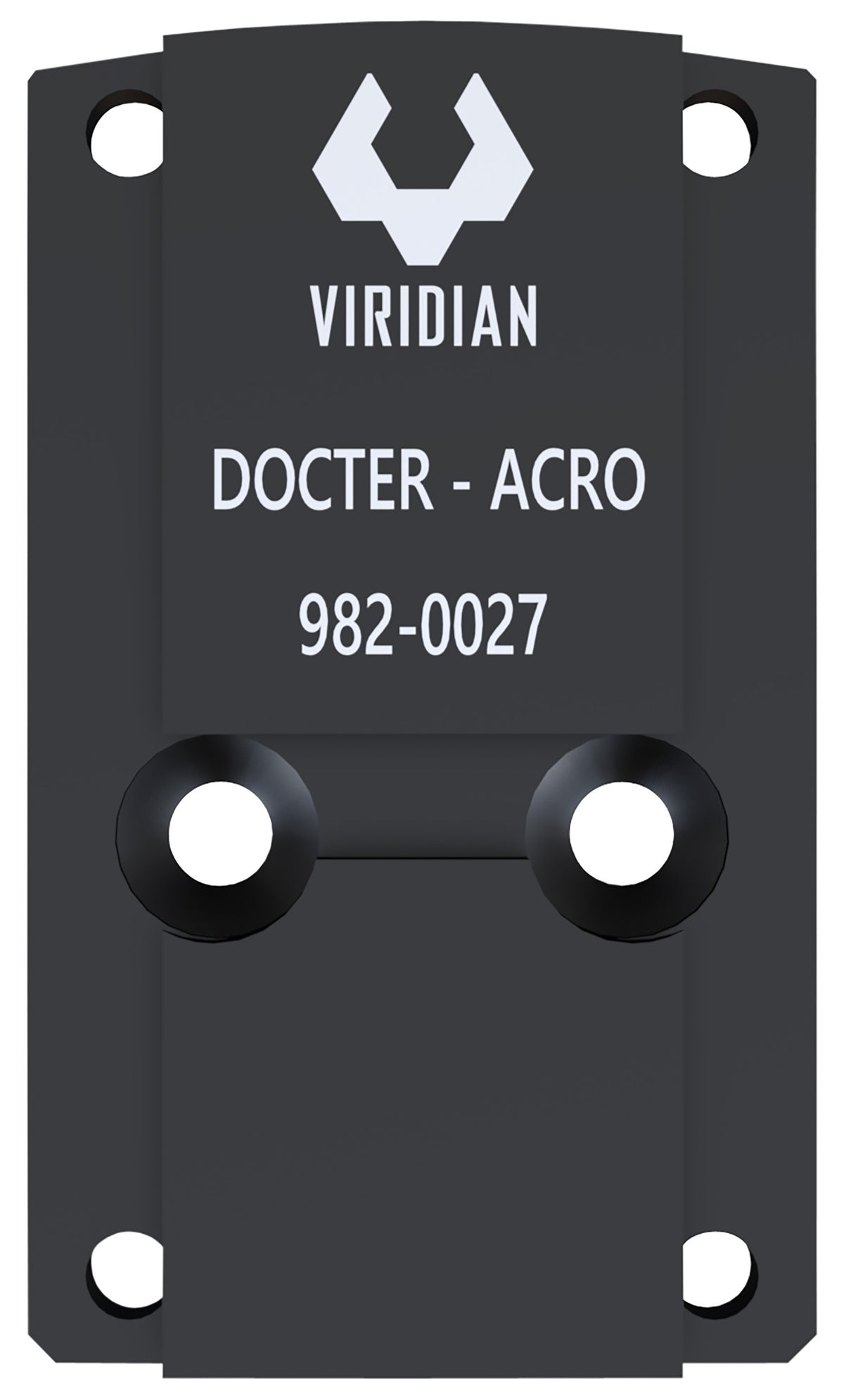 Viridian RFX45 Docter Mounting Adapter Plate Black Anodized