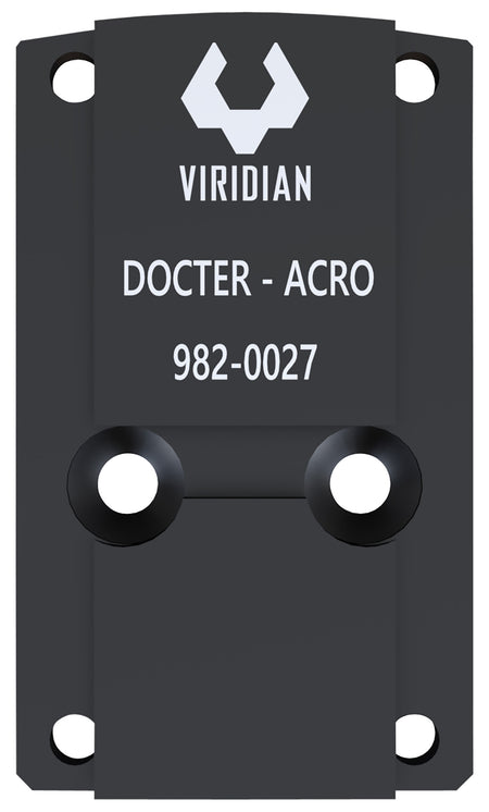 Viridian RFX45 Docter Mounting Adapter Plate Black Anodized