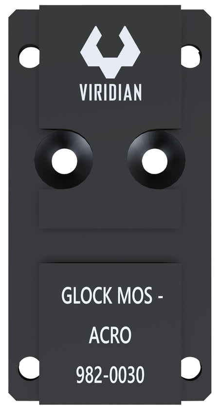 Viridian RFX45 Glock MOS Mounting Adapter Plate Black Anodized