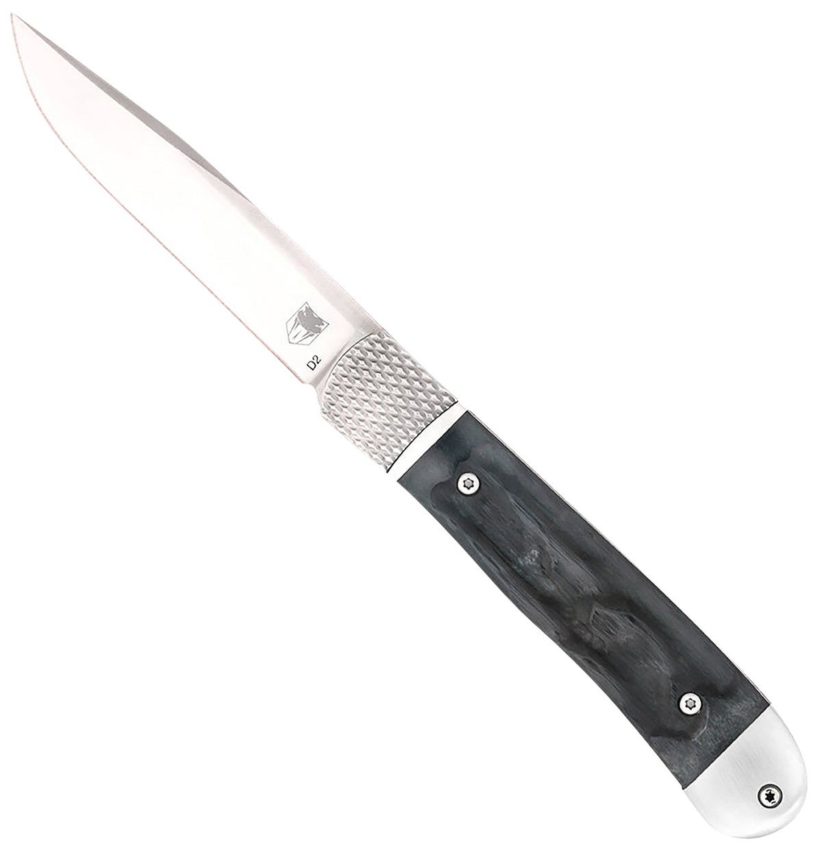 CobraTec Trapper Hidden Release OTF Drop Point D2 Blade Black Bone Scales 3.12" Automatic Knife