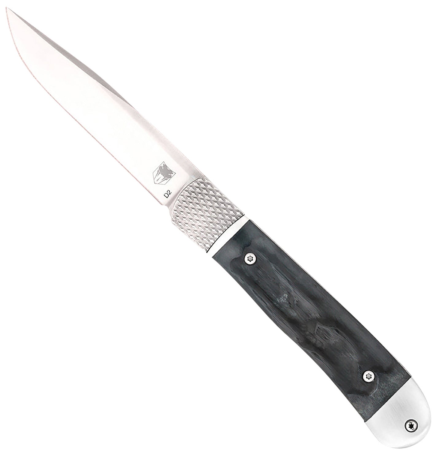 CobraTec Trapper Hidden Release OTF Drop Point D2 Blade Black Bone Scales 3.12" Automatic Knife