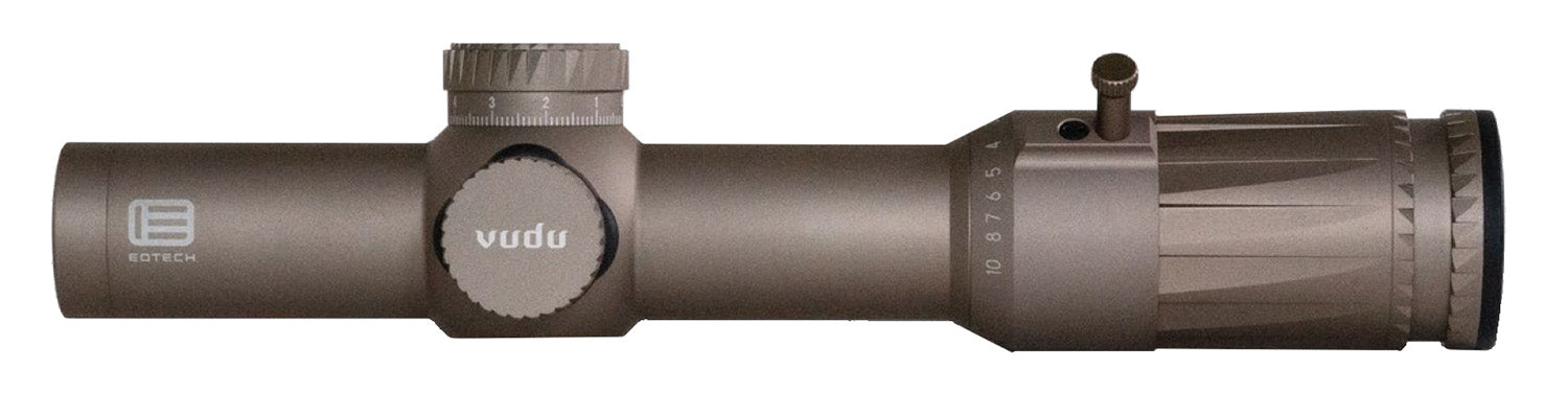 Eotech VDU110FFSR4TAN Vudu Tan 1-10x28mm 34mm Tube Illuminated Red SR4 MOA Reticle with Throw Lever