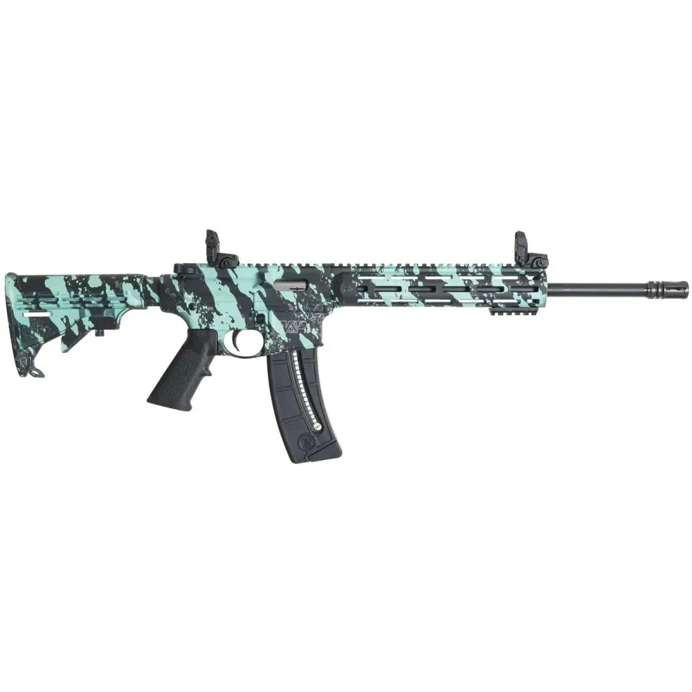 dSMITH & WESSON M&P 15-22 SPT ROBINS EGG BLU PLATINUM 22LR 16.5" 25RD