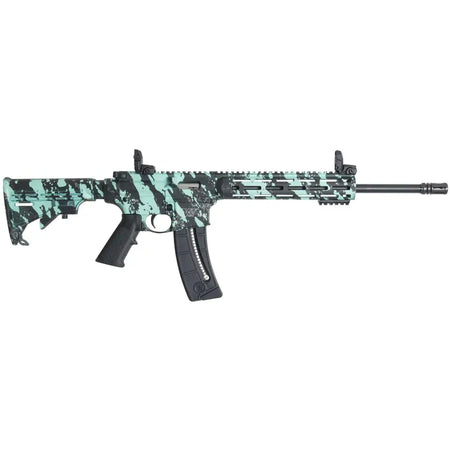 dSMITH & WESSON M&P 15-22 SPT ROBINS EGG BLU PLATINUM 22LR 16.5" 25RD