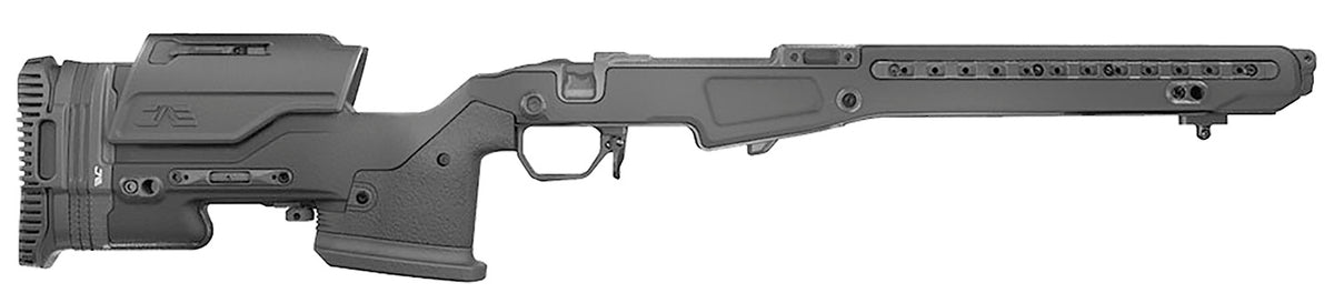 MDT 105379BLK JAE-700 G4 Rifle Stock, Black Anodized Aluminum, Adj. Cheekrest, M-LOK Rail, Interchangeable Grips