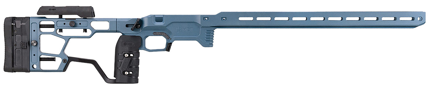 MDT 106557TBL ACC Elite Chassis System Remington 700 Short Action Right Hand Tactical Blue