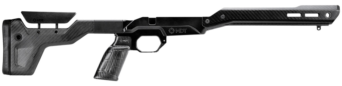 MDT 106130BCF HNT26 Chassis Remington 700 Short Action Fixed ARCA Carbon Fiber Black
