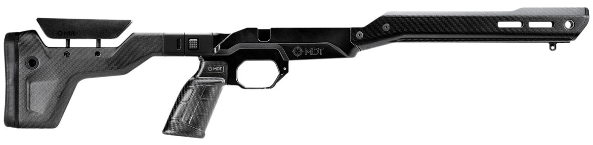 MDT 106129BCF HNT26 Chassis Remington 700 Short Action Folding ARCA Carbon Fiber Black