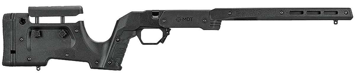 MDT 104691BLK XRS Chassis Black Aluminum for Short Action Remington 700 with AICS Mag