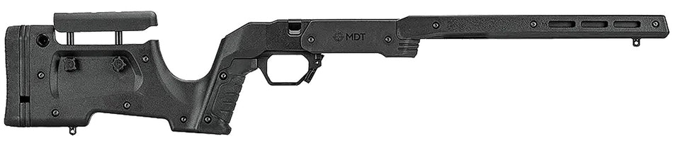 MDT 104691BLK XRS Chassis Black Aluminum for Short Action Remington 700 with AICS Mag