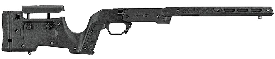 MDT 104689BLK XRS Chassis Black Aluminum Polymer Panels Adj Cheekrest M-LOK Forend Fits Tikka T3 SA