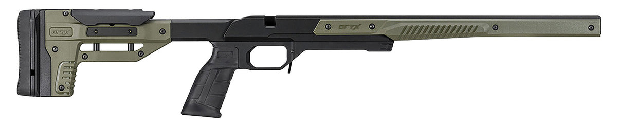 MDT Oryx Chassis System OD Green/Black Aluminum for Short Action Howa 1500 & Weatherby Vanguard