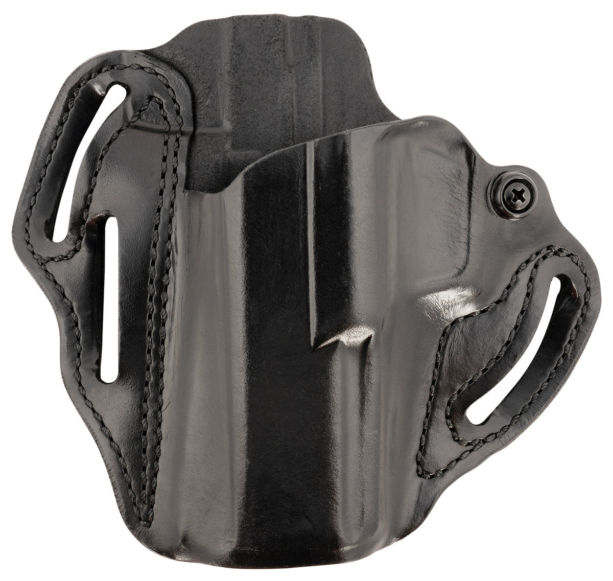 DeSantis Gunhide Speed Scabbard OWB Black Leather Belt Slide Holster for 4.50" Barrel Left Hand