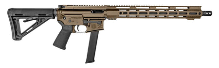 Diamondback DB1418P061 DB15 9mm Luger 32+1 16", FDE Rec/M-Lok Handgaurd, Carbon Lower, Black Magpul CTR Stock/K2 Grip, Flash Hider