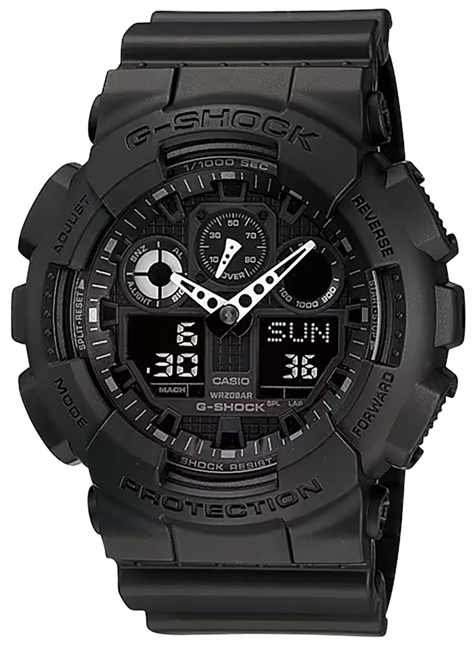 G-Shock GA1001A1 Tactical XL 52mm Analog-Digital Watch Black