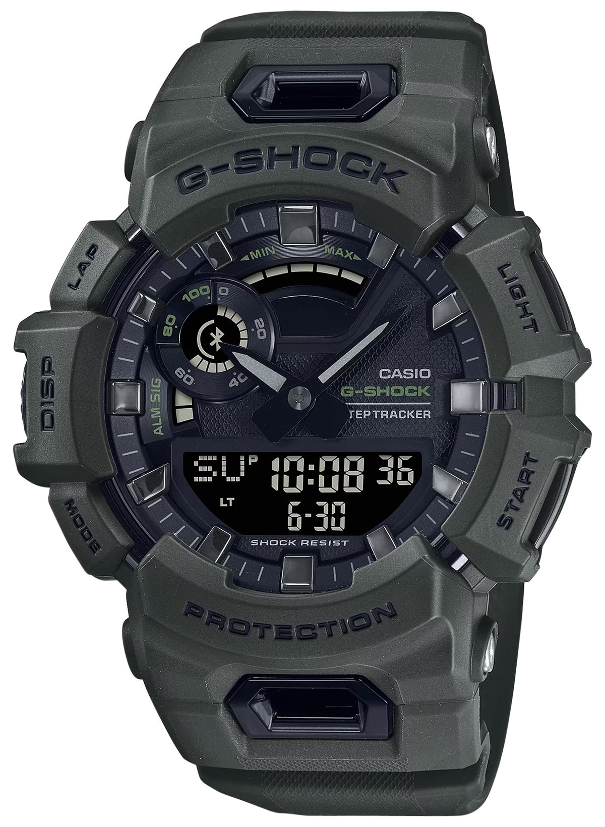 G-Shock GBA900UU3A Tactical Black Fitness Training Watch Stainless Bezel
