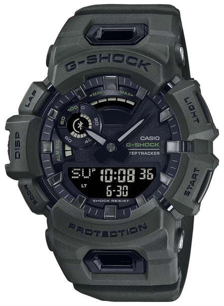 G-Shock GBA900UU3A Tactical Black Fitness Training Watch Stainless Bezel