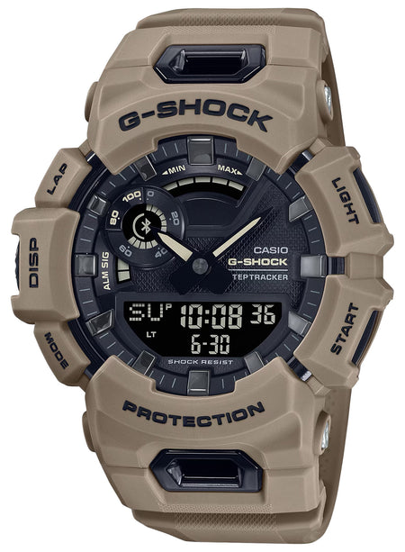 G-Shock GBA900UU5A Tactical Brown GPS Fitness Watch Stainless Steel Bezel