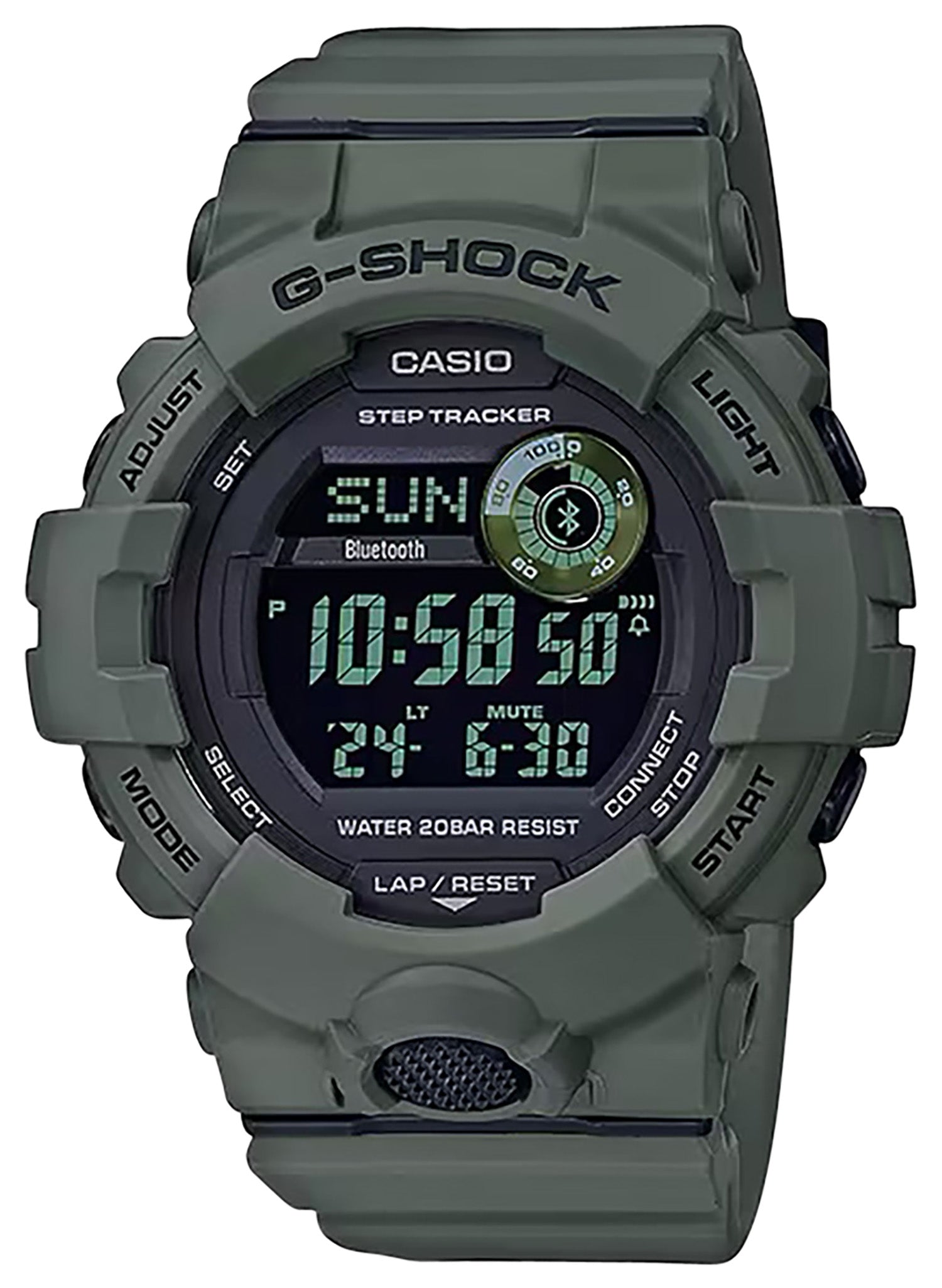 G-Shock MOVE GBD800UC-3 Power Trainer Fitness Tracker Watch Green