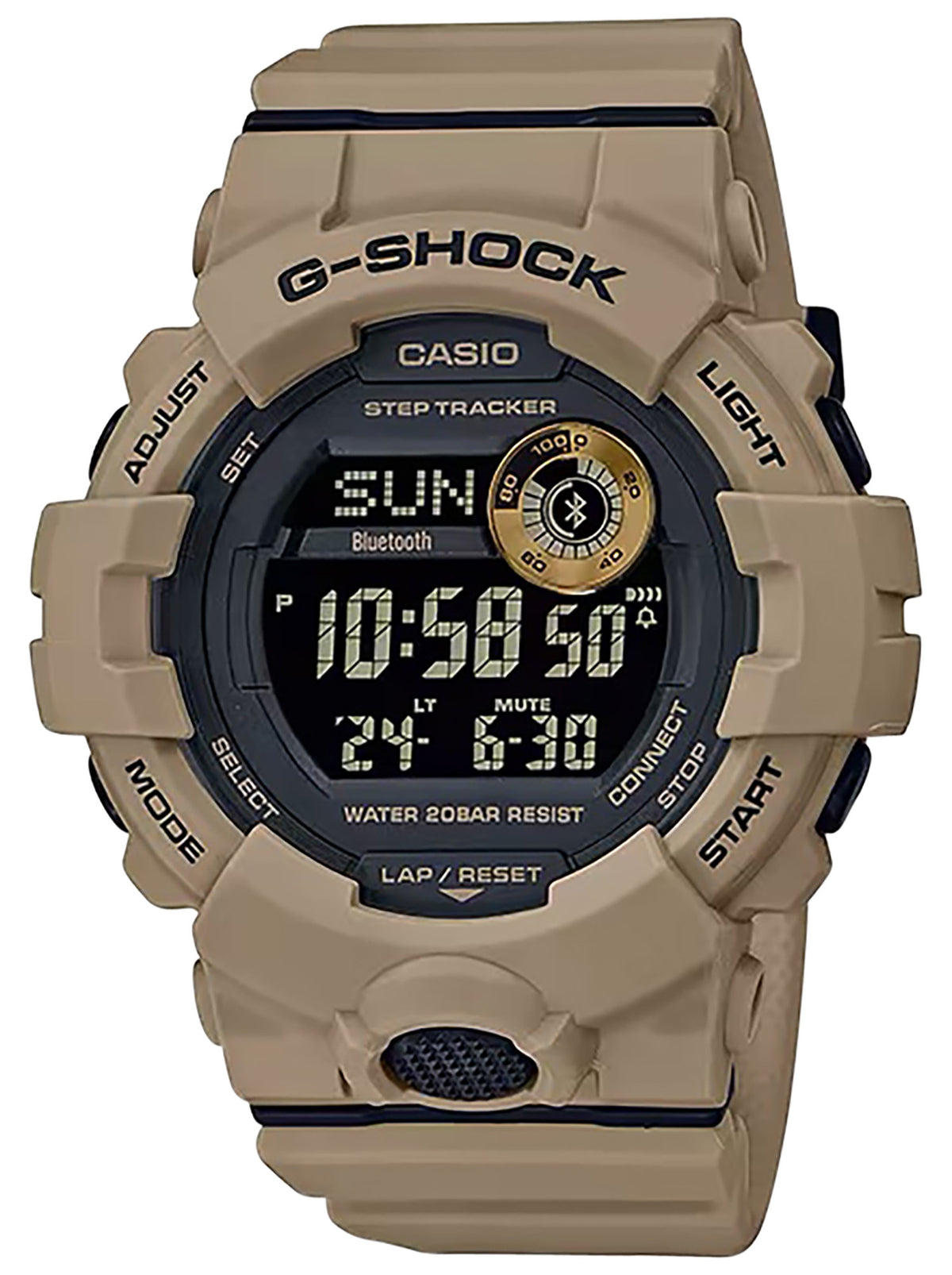 G-Shock MOVE GBD800UC-5 Power Trainer Fitness Tracker Watch Tan