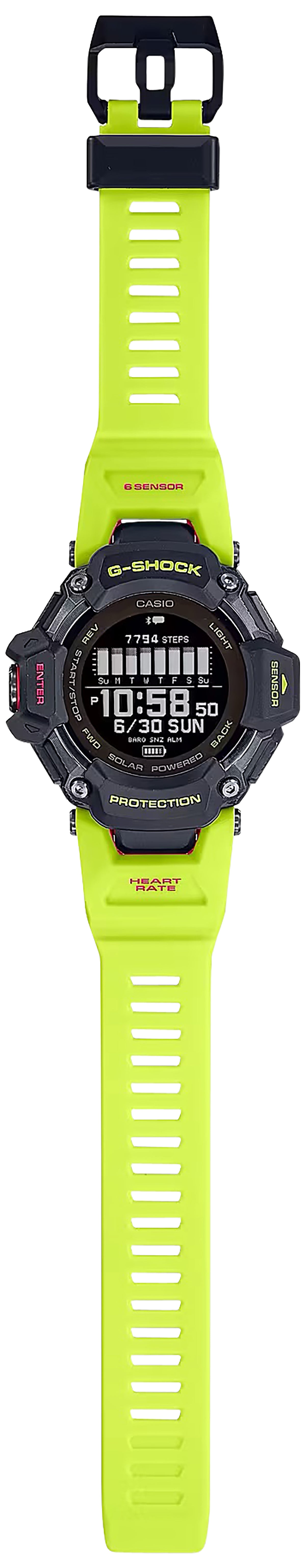 G-Shock GBDH20001A9 Tactical Black/Yellow Multi-Sport GPS Watch Biomass Plastic