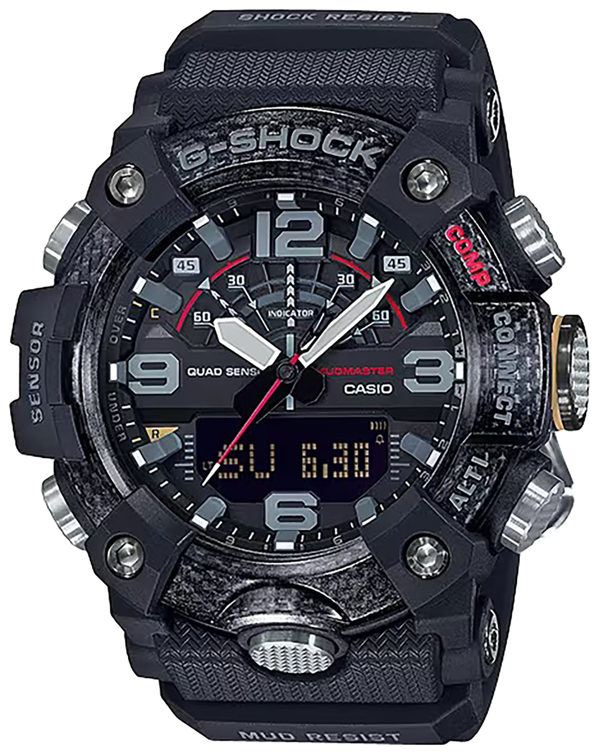 G-Shock MudMaster GGB1001A Carbon Core Compass Watch Black 145-215mm