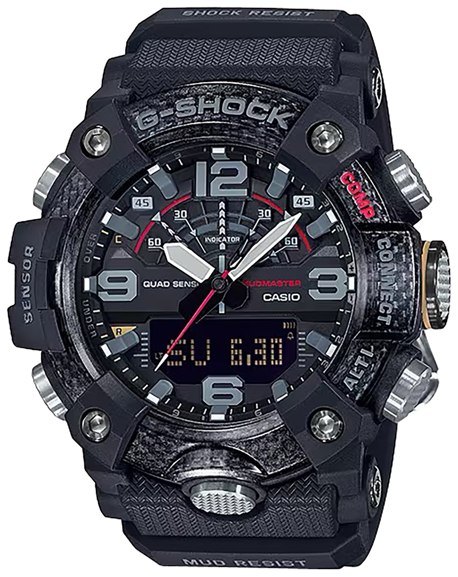 G-Shock MudMaster GGB1001A Carbon Core Compass Watch Black 145-215mm