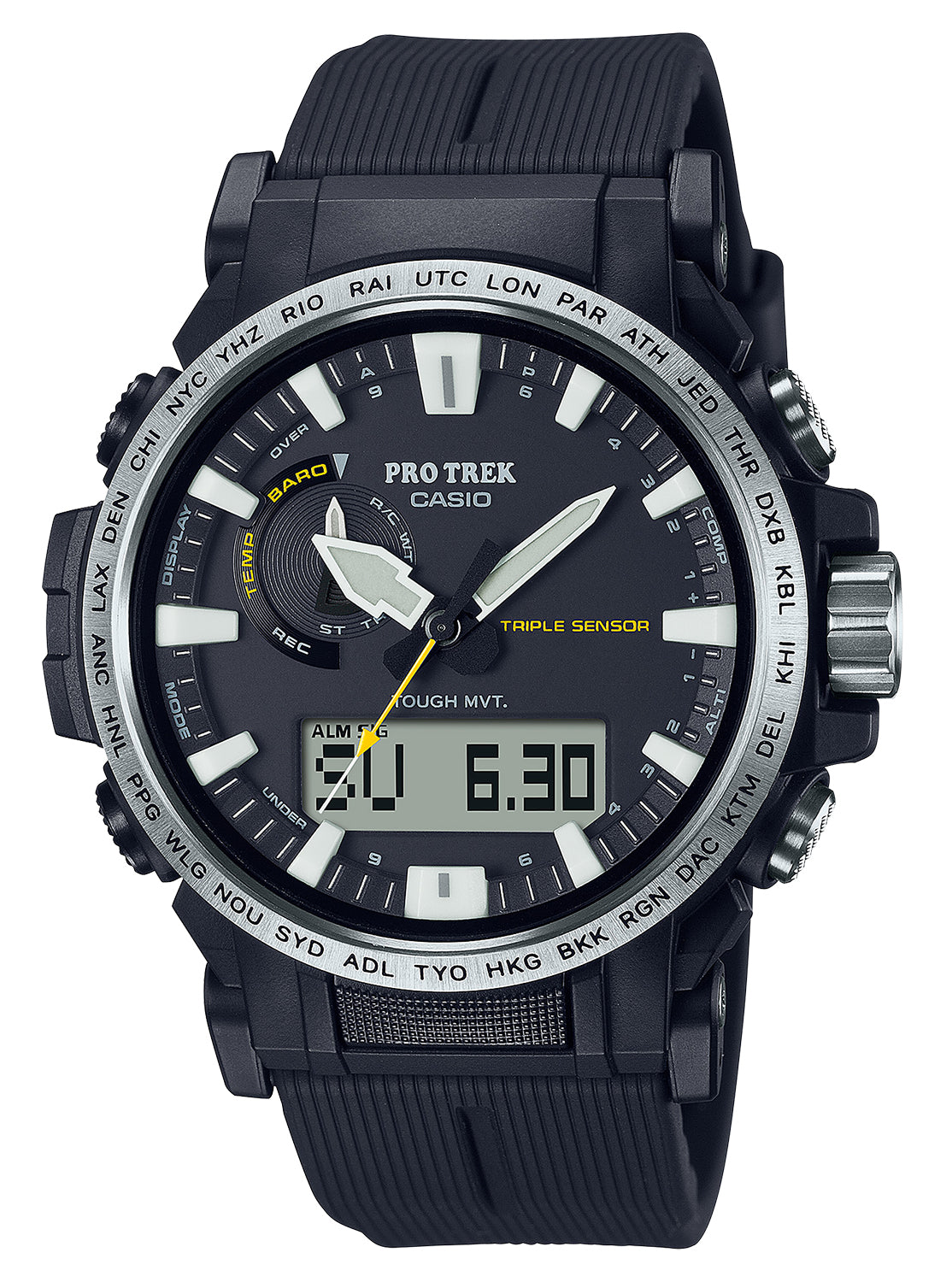 Casio Pro Trek PRW611A Solar Compass Fitness Watch Black 145-215mm