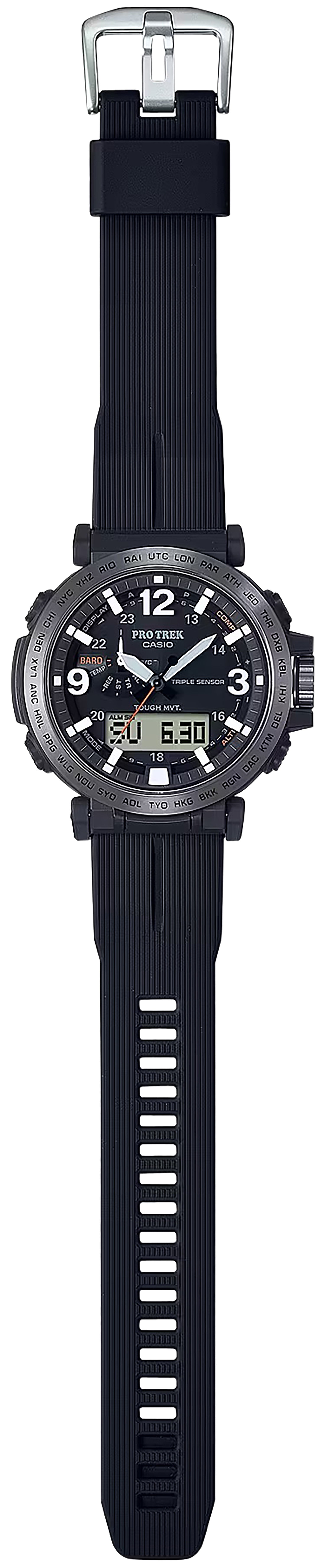 Casio Pro Trek PRW6611Y1A Solar Digital Compass Watch Black 145-215mm