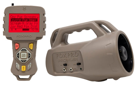 Foxpro Prowler Digital Predator Call - TX433 Remote, 175+ Sounds, Tan ABS Polymer