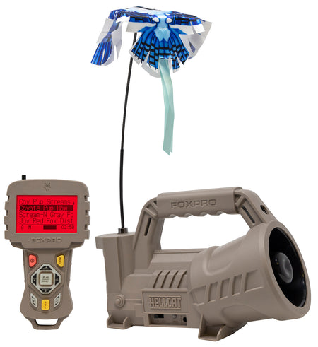 Foxpro Hellcat Digital Predator Game Call with Decoy - 175+ Sounds, Tan ABS Polymer