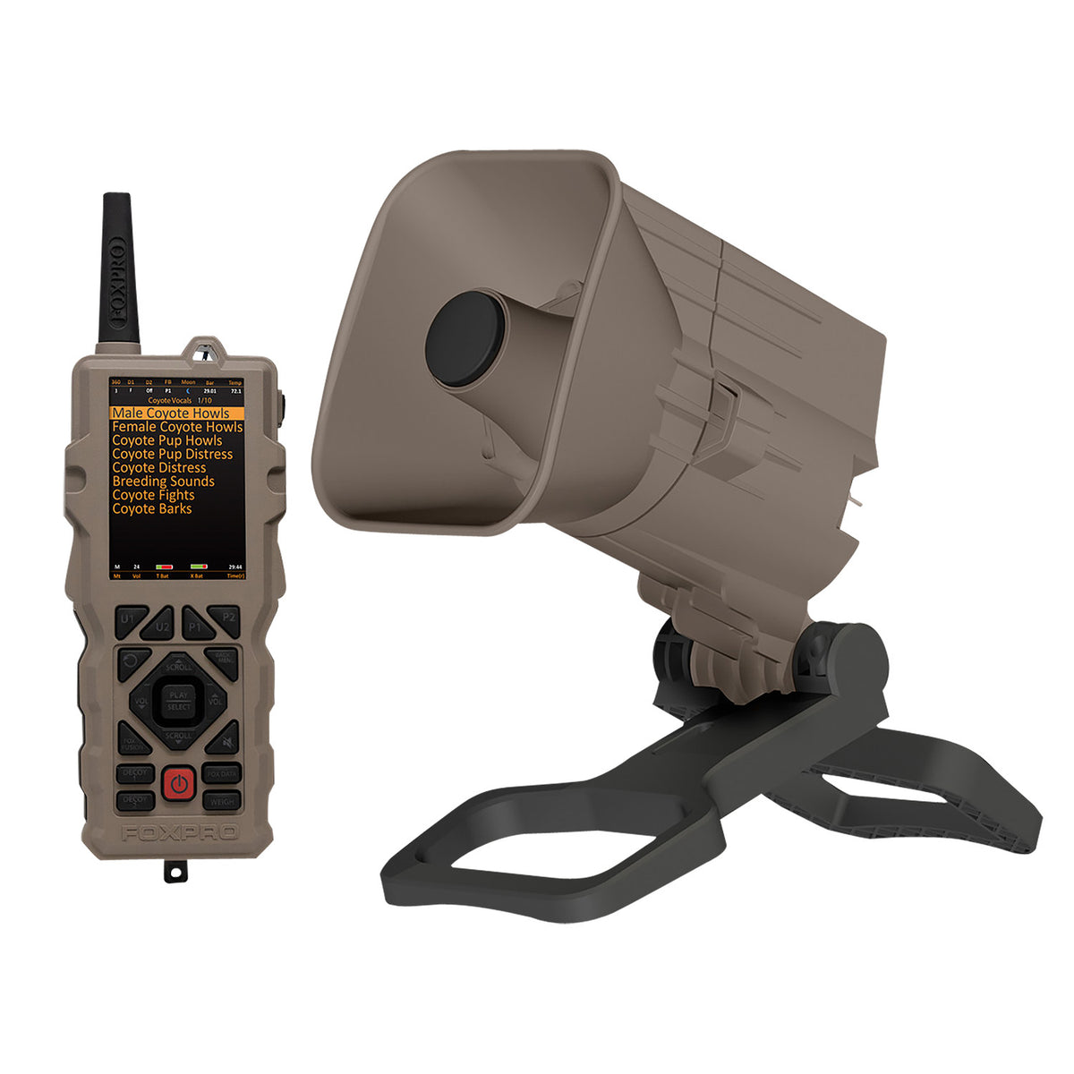Foxpro X48 Digital Game Call - 250+ Sounds, 2000-Sound Capacity, Full-Color Remote