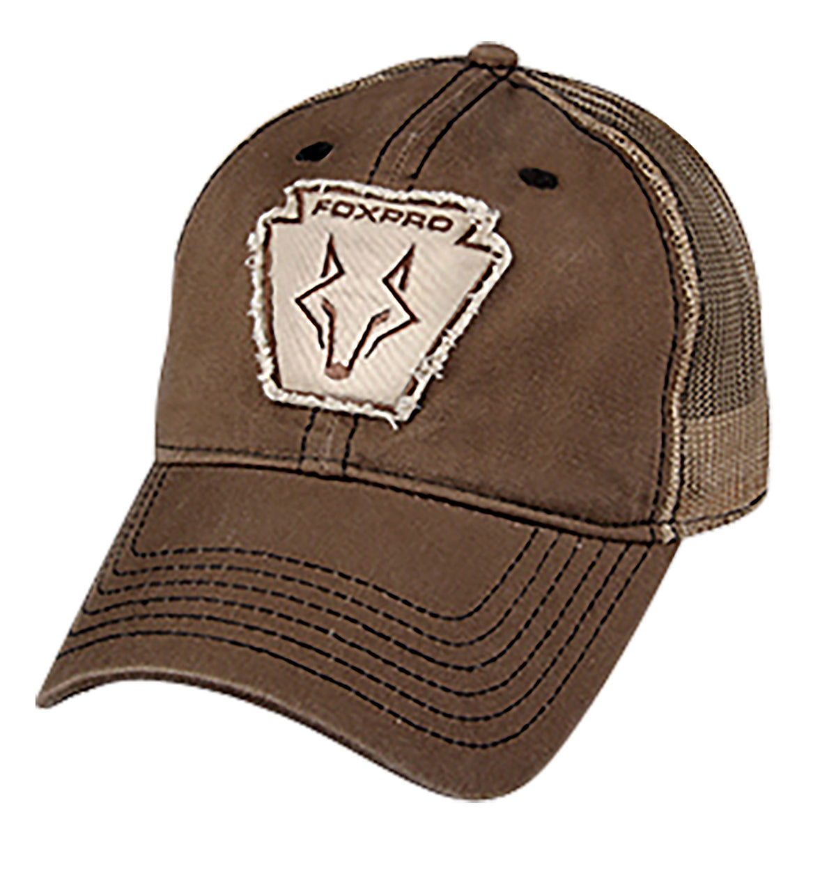 Foxpro HATKFB Keystone Brown Unstructured Hat with Velcro Adjustment