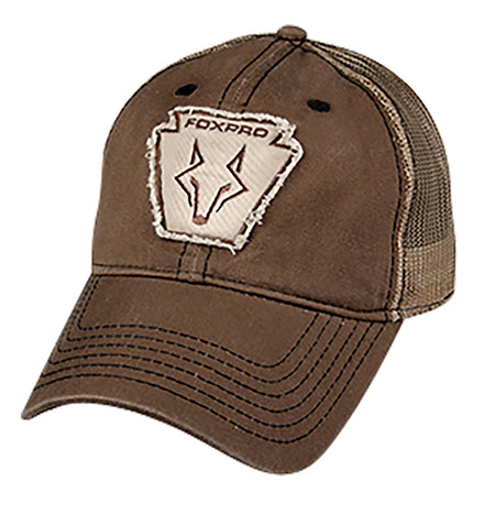 Foxpro HATKFB Keystone Brown Unstructured Hat with Velcro Adjustment