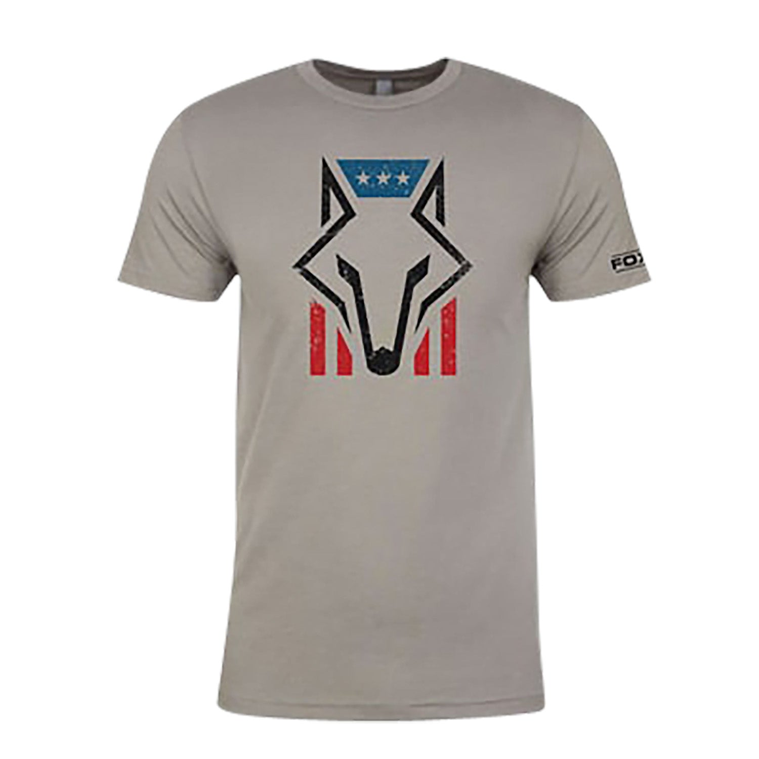 Foxpro FHFGS Foxhead Flag Gray Cotton Polyester Short Sleeve T-Shirt Small