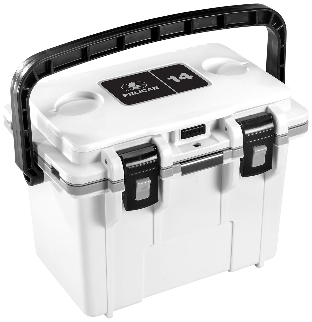Pelican 14QT Elite Cooler White/Gray Personal Ice Chest