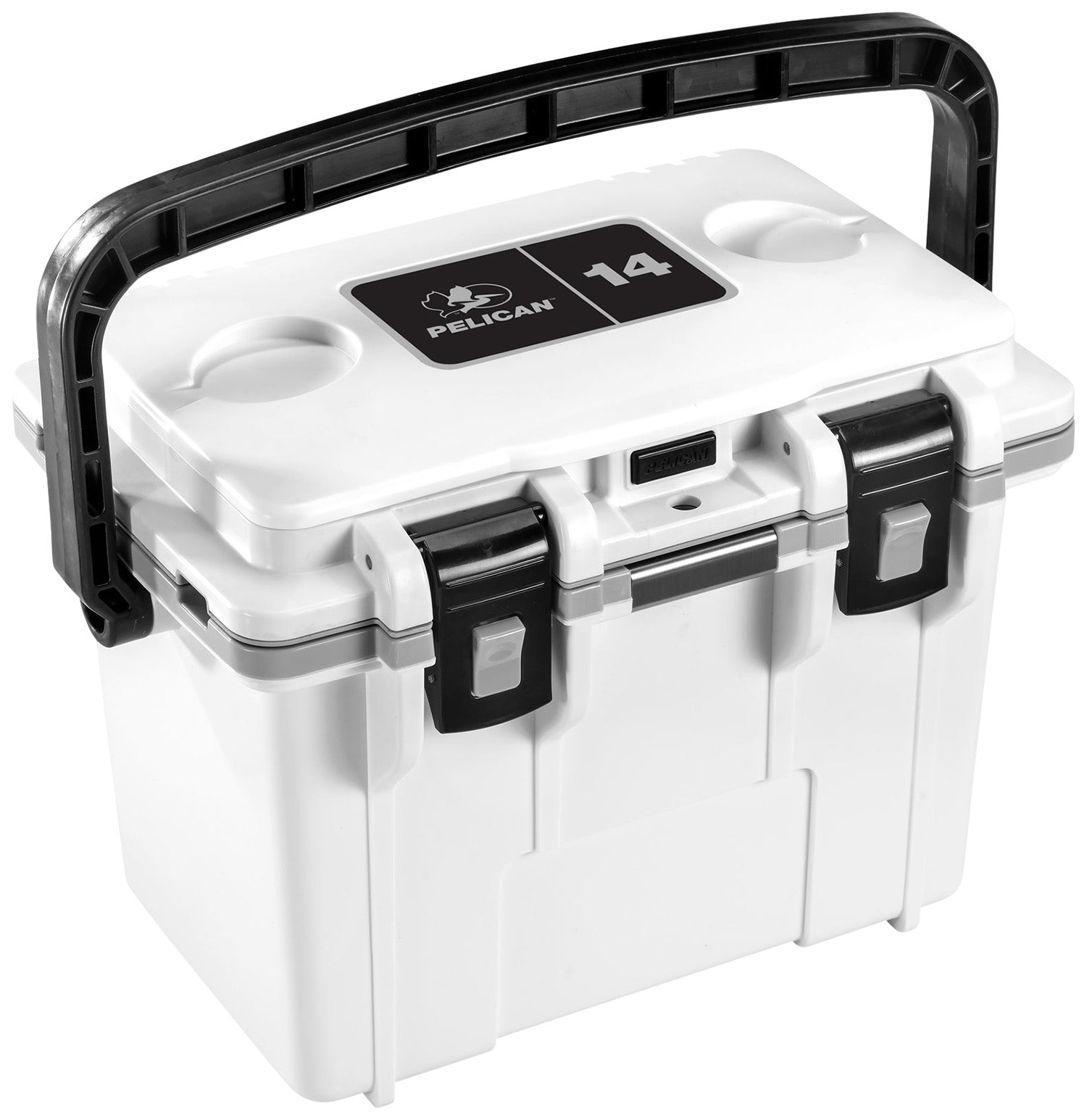 Pelican 14QT Elite Cooler White/Gray Personal Ice Chest