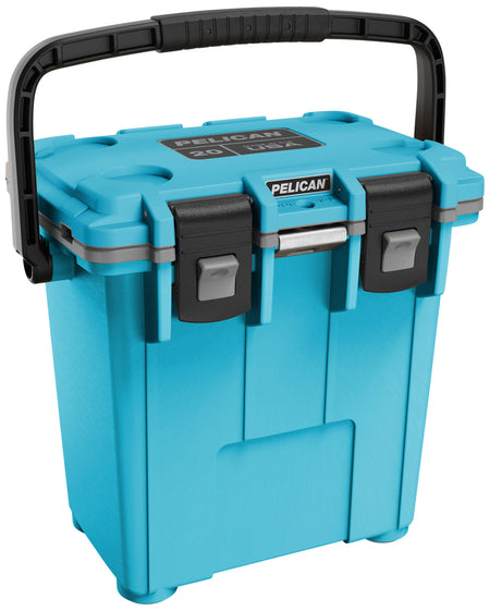 Pelican 20QT Elite Cooler Classic Blue/Gray Personal Ice Chest