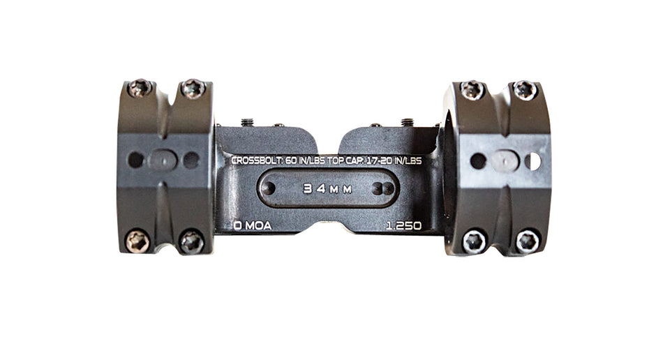 MasterPiece Arms BAMOUNT341125 MPA BA Bolt Action 34mm Optic Mount Black