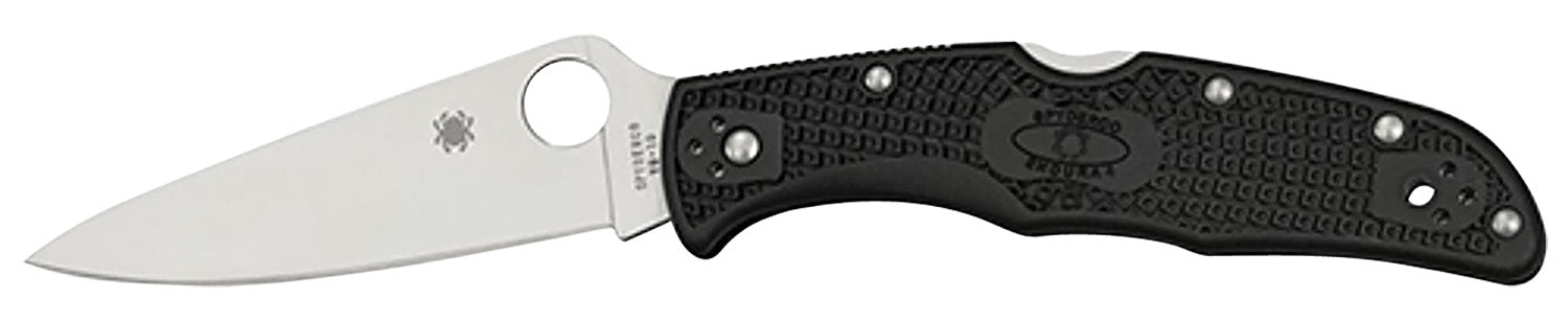 Spyderco C10FPBK Endura 4 Lightweight 3.75" Folding Knife Plain Satin VG-10 Blade Purple FRN Handle with Pocket Clip